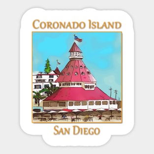 Coronado Island, San Diego California Sticker